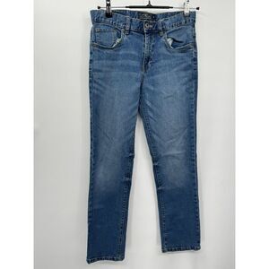 Lucky Brand 16 Classic Straight Jeans‎ Women Blue Medium Wash Adjustable Waist